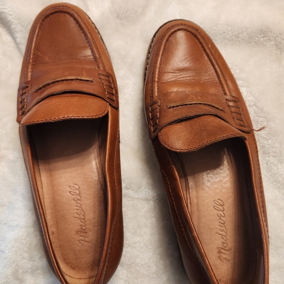 Madewell Tan Leather Women's Slip-On Loafers - Picture 5 of 5